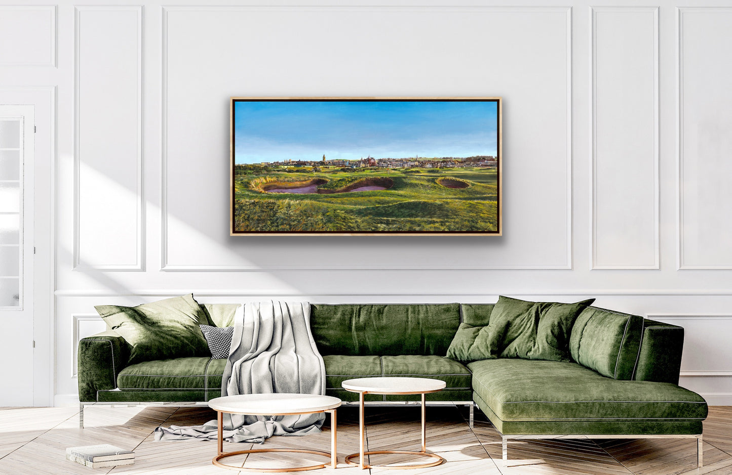 "Home|50" - FINE ART GICLÉE PAINTING ON CANVAS - Official Commemorative Painting Celebrating the 50th Anniversary of the of the St Andrews Links Trust