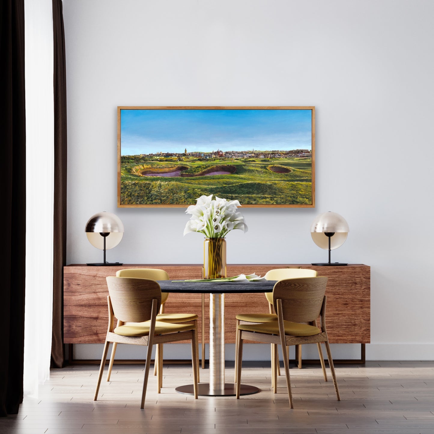 "Home|50" - FINE ART GICLÉE PAINTING ON CANVAS - Official Commemorative Painting Celebrating the 50th Anniversary of the of the St Andrews Links Trust