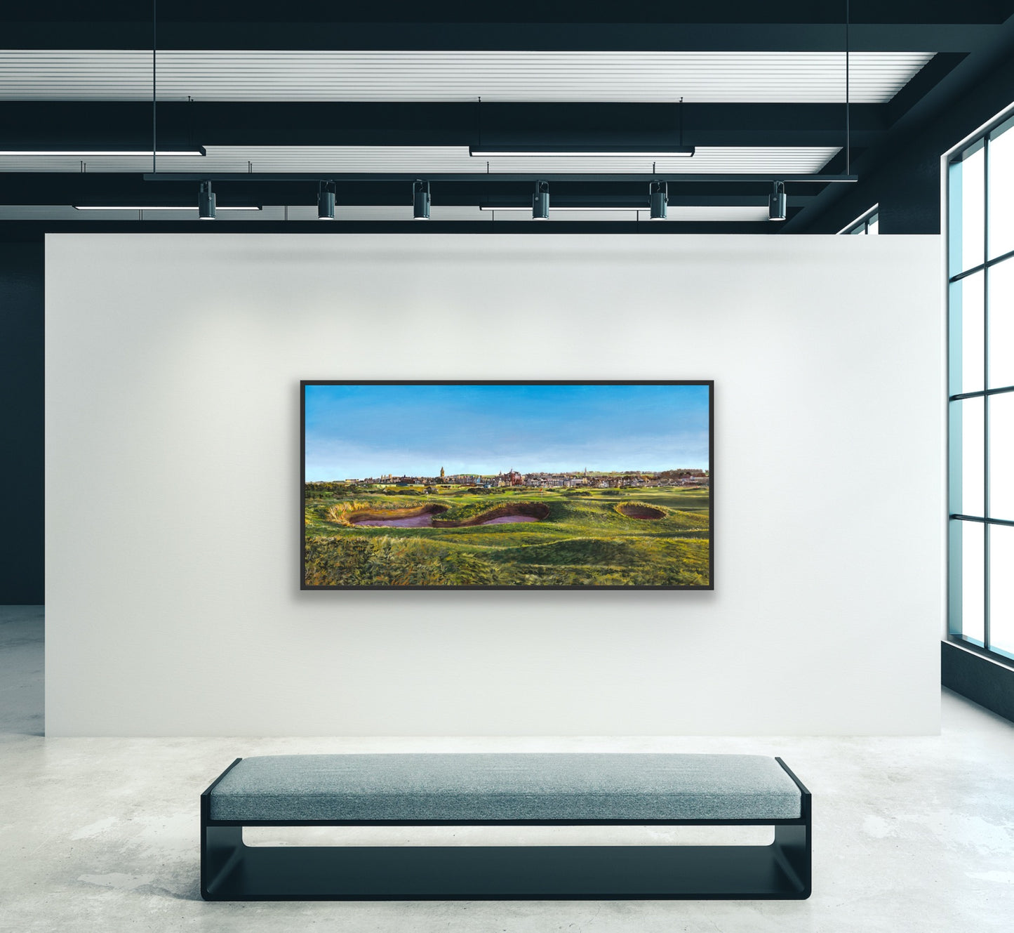 "Home|50" - FINE ART GICLÉE PAINTING ON CANVAS - Official Commemorative Painting Celebrating the 50th Anniversary of the of the St Andrews Links Trust