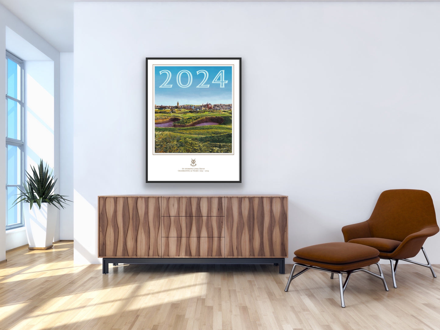 "Home|50" - LIMITED-EDITION FINE ART POSTER - Official Commemorative Painting Celebrating the 50th Anniversary of the of the St Andrews Links Trust