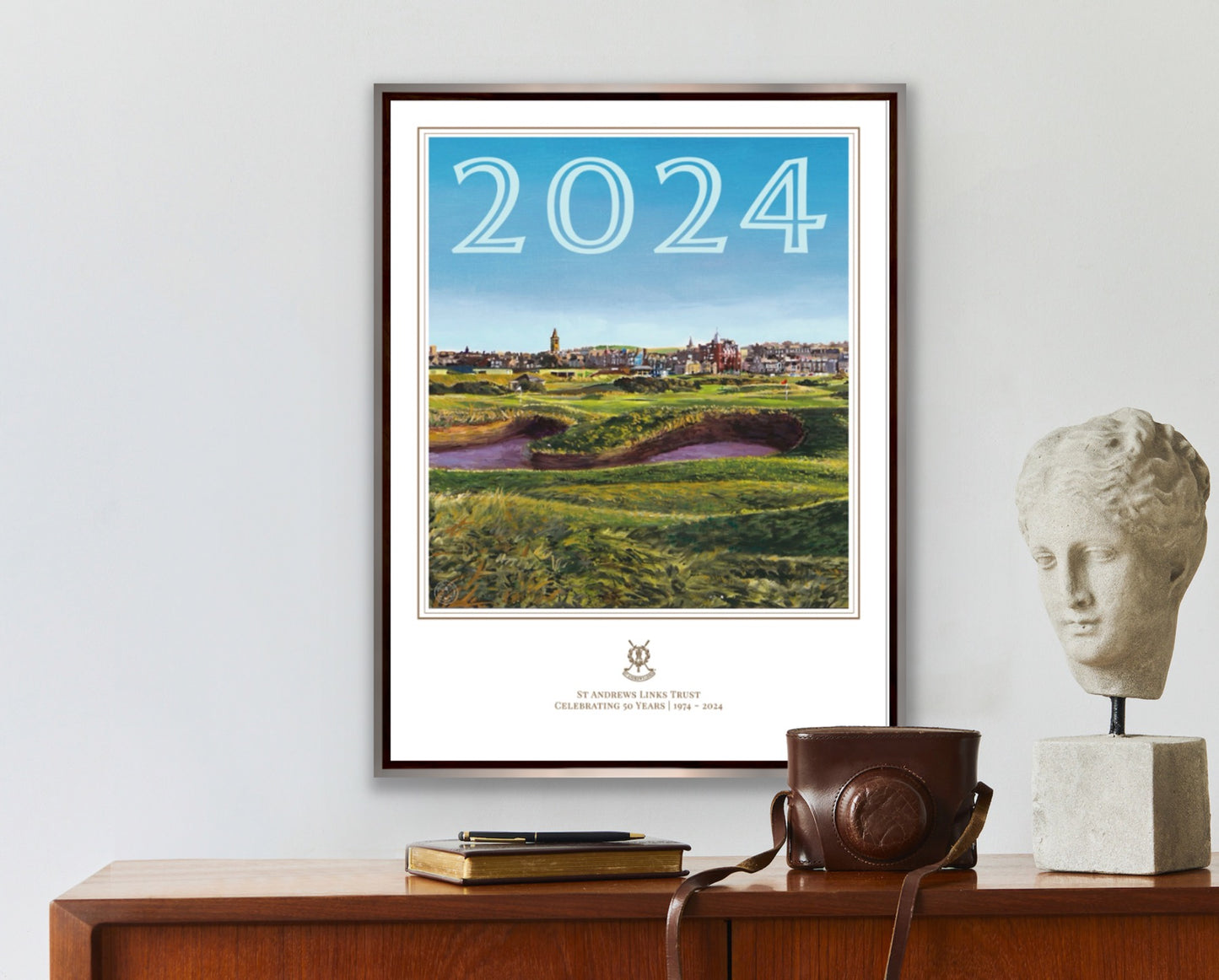 "Home|50" - LIMITED-EDITION FINE ART POSTER - Official Commemorative Painting Celebrating the 50th Anniversary of the of the St Andrews Links Trust